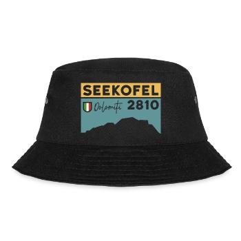 Seekofel Dolomites Hiking Hike Circular Hike - Bucket Hat - black - Front - Lela (165cm)