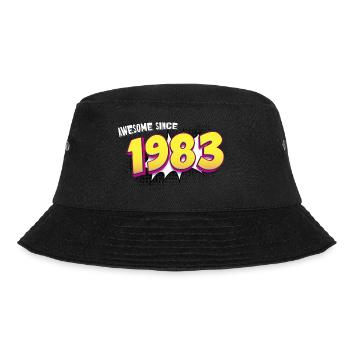 Retro 40th birthday in Pop Art Comic Book Style - Bucket Hat - black - Front - Lela (165cm)