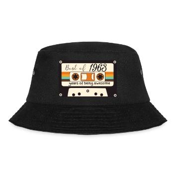 1963 - Bucket Hat - Schwarz - Vorne - Lela (165cm)
