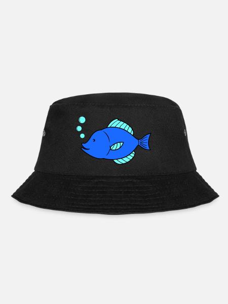fisch comic - Bucket Hat - Schwarz