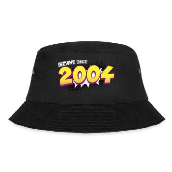 Retro 19th birthday in Pop Art Comic Book Style - Bucket Hat - black - Front - Lela (165cm)