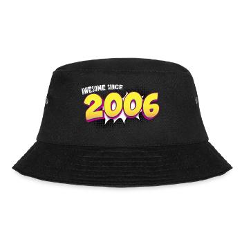 Retro 17th birthday in Pop Art Comic Book Style - Bucket Hat - black - Front - Lela (165cm)