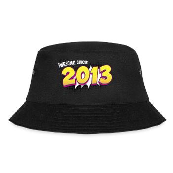 Retro 10th birthday in Pop Art Comic Book Style - Bucket Hat - black - Front - Lela (165cm)