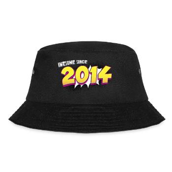Retro 9. Geburtstag im Pop Art Comic Stil - Bucket Hat - Schwarz - Vorne - Lela (165cm)
