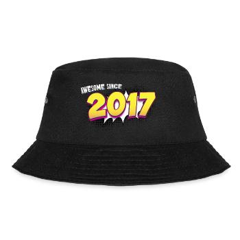 Retro 6th birthday in Pop Art Comic Book Style - Bucket Hat - black - Front - Lela (165cm)