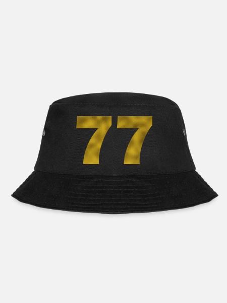 Geburtstag 77 Jahre - Bucket Hat - Schwarz