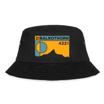 Zinalrothorn Hiking Mountaineering Tour Ascent Souvenir - Bucket Hat - black - Front - Lela (165cm)