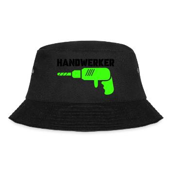 handwerker - Bucket Hat - Schwarz - Vorne - Lela (165cm)
