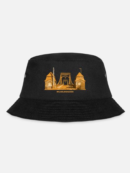 Wilhelmshaven Brücke Nordsee Niedersachsen - Bucket Hat - Schwarz