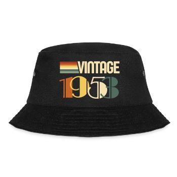 Vintage 1953 - 1953 Birthday Gift - Bucket Hat - black - Front - Lela (165cm)