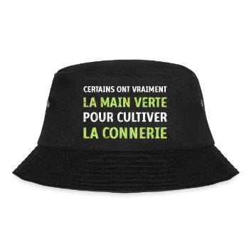 La main verte pour cultiver la connerie humour - Bob - noir - Devant - Lela (165cm)