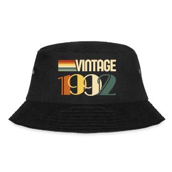 Vintage 1992 - 1992 Anniversary Gift - Bucket Hat - black - Front - Lela (165cm)