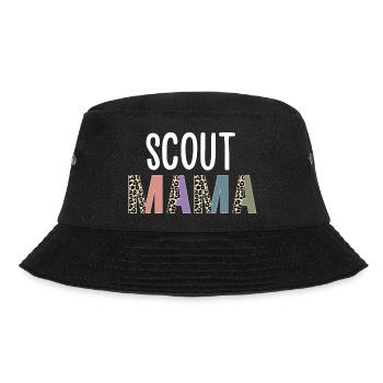Mama Scouter Scouting Women Gift Funny Scout Mom - Bucket Hat - Schwarz - Vorne - Lela (165cm)