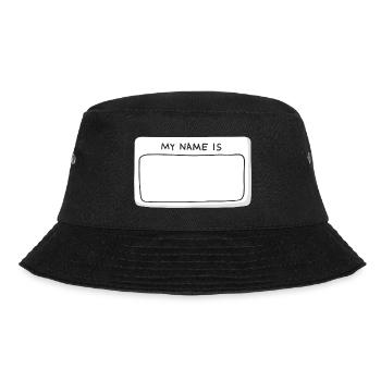 name tag my name is - Bucket Hat - black - Front - Lela (165cm)