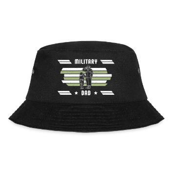 Dad Dad Father's Day Military Soldier - Bucket Hat - black - Front - Lela (165cm)