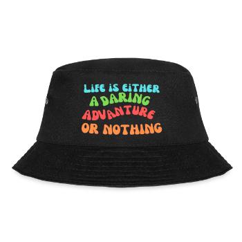 Life Is An Advanture - Bucket Hat - black - Front - Lela (165cm)
