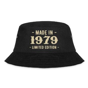 Jahrgang 1979 Limitierte Auflage Geschenk 1979 - Bucket Hat - Schwarz - Vorne - Lela (165cm)