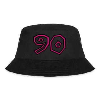 90. 90 YEARS. 90TH ANNIVERSARY. 90TH ANNIVERSARY. - Bucket Hat - black - Front - Lela (165cm)