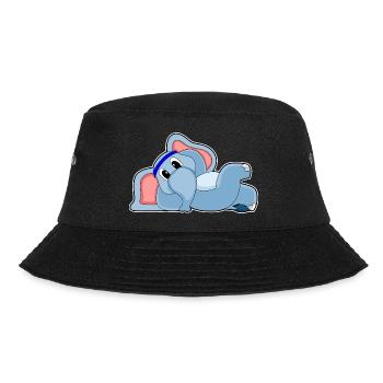 Funny Elephant - Bucket Hat - black - Front - Lela (165cm)