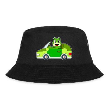 Frosch Auto - Bucket Hat - Schwarz - Vorne - Lela (165cm)