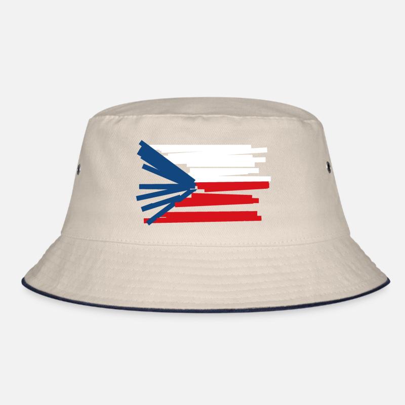 Tschechien Flagge - Moderne Kunst Bucket Hat