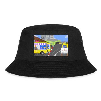 The 'Ice Cream' Factory - Bucket Hat - black - Front - Lela (165cm)