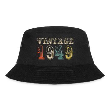 Vintage 1949- 75 th birthday - 75 ans - Bob - noir - Devant - Lela (165cm)