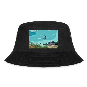 BMX Race Racing ATV Motocross - Bucket Hat - black - Front - Lela (165cm)