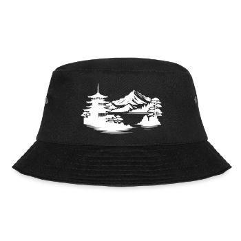 Maison japonaise Asiatique Paysage Design - Bob - noir - Devant - Lela (165cm)