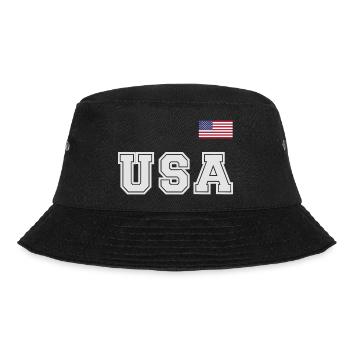 ÉQUIPE Bannière du drapeau américain des États-Unis sur la police - Bob - noir - Devant - Lela (165cm)
