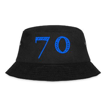 70. 70 YEARS. 70th ANNIVERSARY. 70 YEARS ANNIVERSARY. - Bucket Hat - black - Front - Lela (165cm)