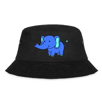 elephant - Bucket Hat - black - Front - Lela (165cm)