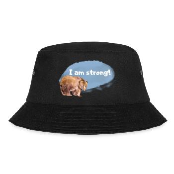 Bear Affirmation for Kids and Animal Lovers - Bucket Hat - black - Front - Lela (165cm)