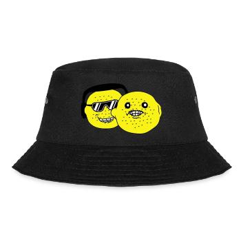 DJ Party Lemons Fruits Team Friends Party Crew - Bucket Hat - black - Front - Lela (165cm)