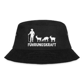 Ziegen Führungskraft Ziegenbock Landwirt Ziege - Bucket Hat - Schwarz - Vorne - Lela (165cm)