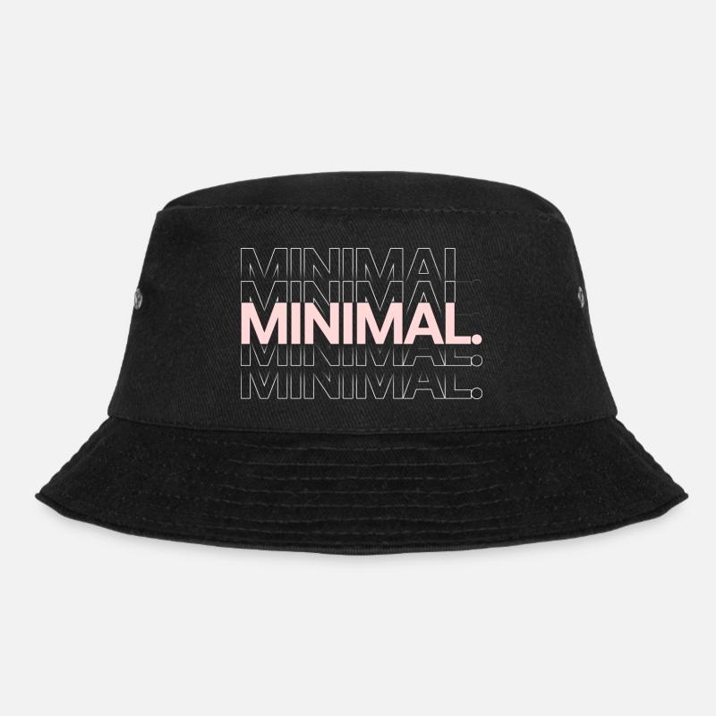 MINIMAL. CLEAR - Bucket Hat - black
