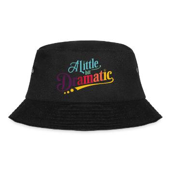 Womens A Little Bit Dramatic Lustiges Design - Bucket Hat - Schwarz - Vorne - Lela (165cm)