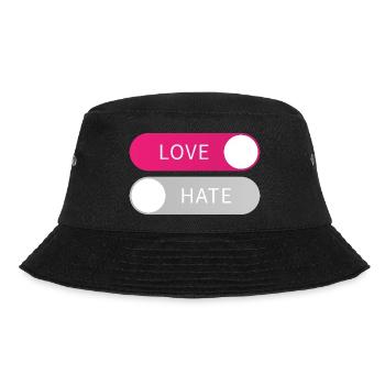 Love On Hate Off Button Liebe an Hass aus Geschenk - Bob - noir - Devant - Lela (165cm)