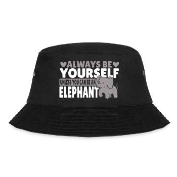 Sei immer du selbst, es sei denn, du kannst ein - Bucket Hat - Schwarz - Vorne - Lela (165cm)