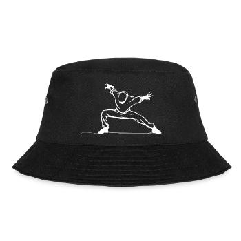 Breakdancer Drawing - Bucket Hat - black - Front - Lela (165cm)