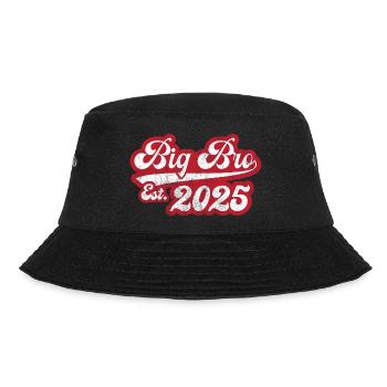 Big Bro Est 2025 - Bucket Hat - Schwarz - Vorne - Lela (165cm)
