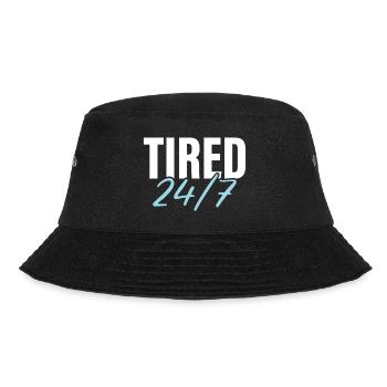 Tired 24/7 - Bucket Hat - black - Front - Lela (165cm)