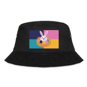 Easter Bunny No.05 - Bucket Hat - black - Front - Lela (165cm)