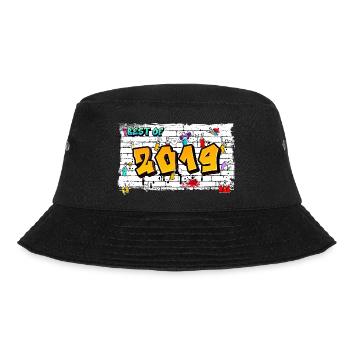 Graffiti Edge 2019 – 6 Jahre frische Attitüde - Bucket Hat - Schwarz - Vorne - Lela (165cm)