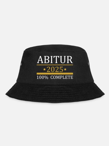 Abitur 2025 100 prozent white - Bucket Hat - Schwarz
