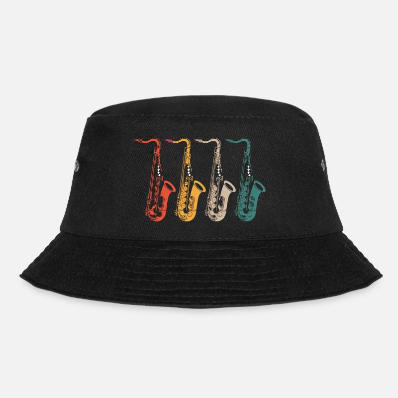 Saxophon Saxophon Saxophon - Bucket Hat - Schwarz