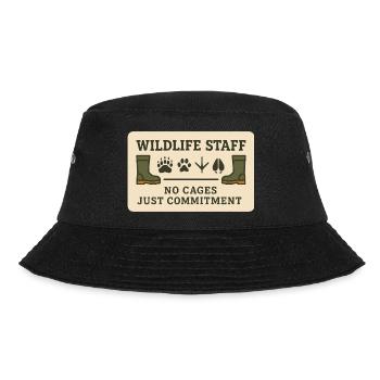 Zookeeper Animal Care Worker Zoo Employee - Bucket Hat - black - Front - Lela (165cm)