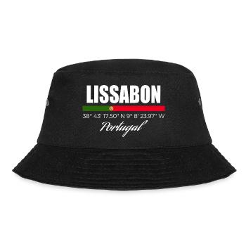 Lissabon - Bucket Hat - Schwarz - Vorne - Lela (165cm)