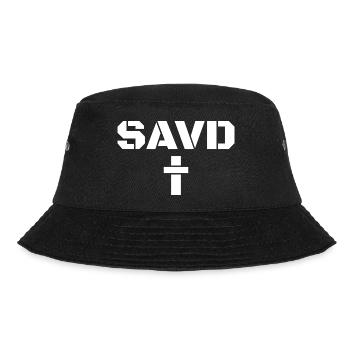 Erlöstes Kreuz Bibel Christlicher Glaube Jesus Erl - Bucket Hat - Schwarz - Vorne - Lela (165cm)