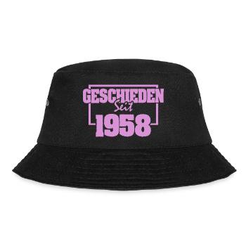 Ehe 1958 - Bucket Hat - Schwarz - Vorne - Lela (165cm)